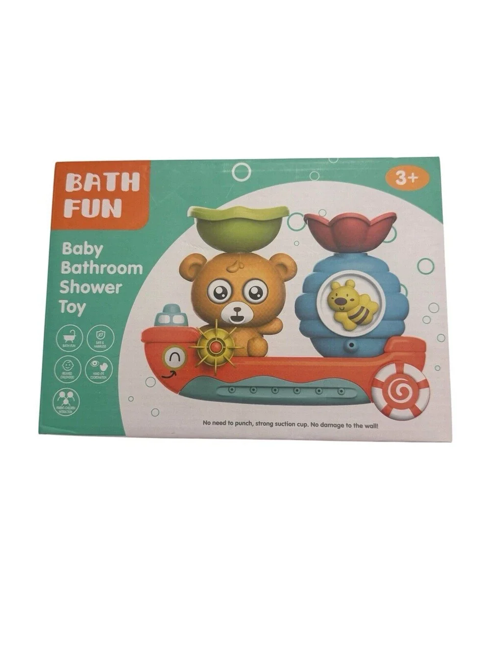 Bath Fun Baby Bathroom Shower Toy Bear Bee Design